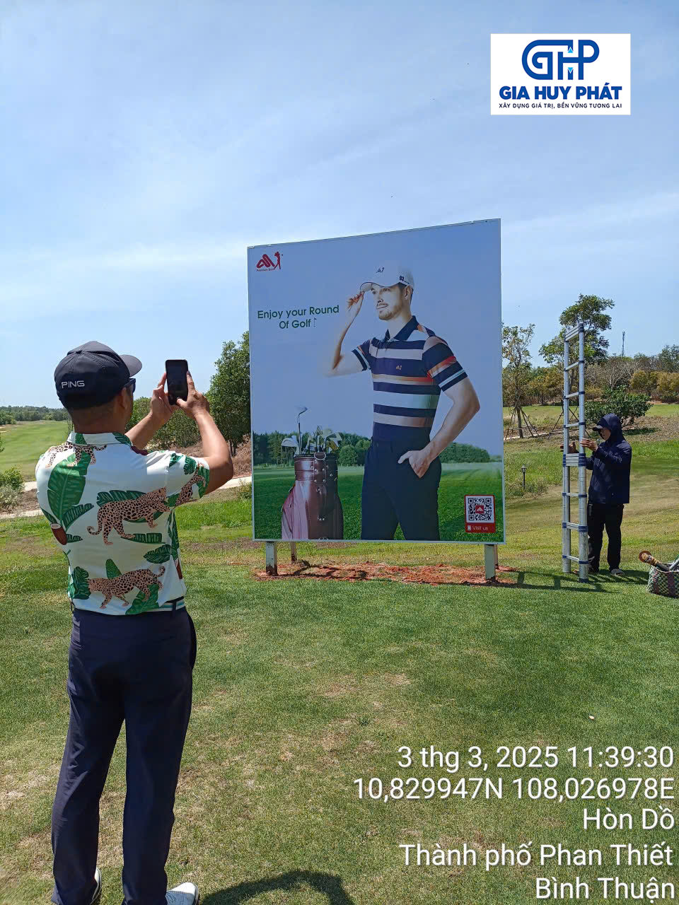 Thi công cho Quần Áo An Phước tại sân golf Nova