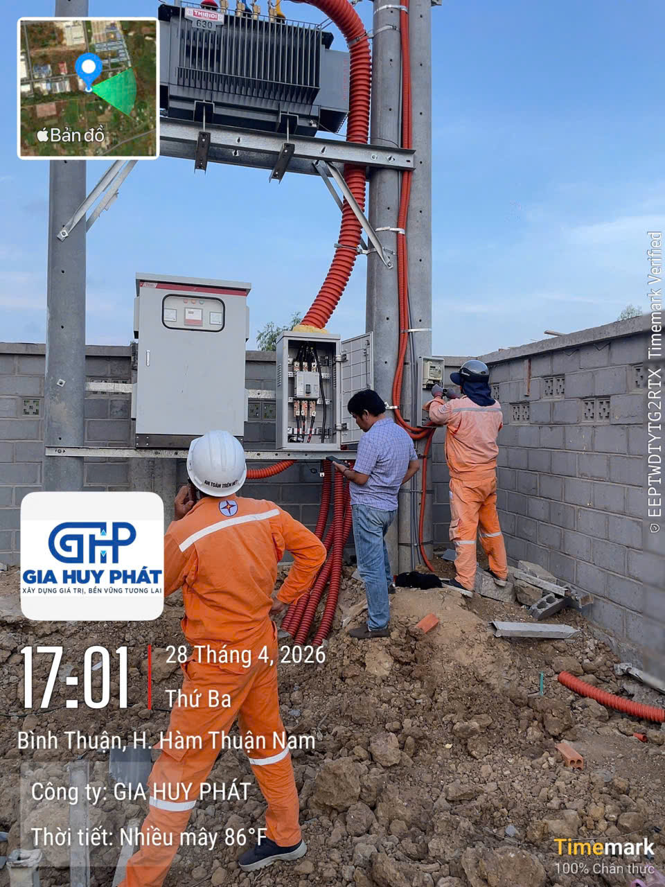Công trình Trạm biến áp (TBA) tại Khu công nghiệp Hàm Kiệm
